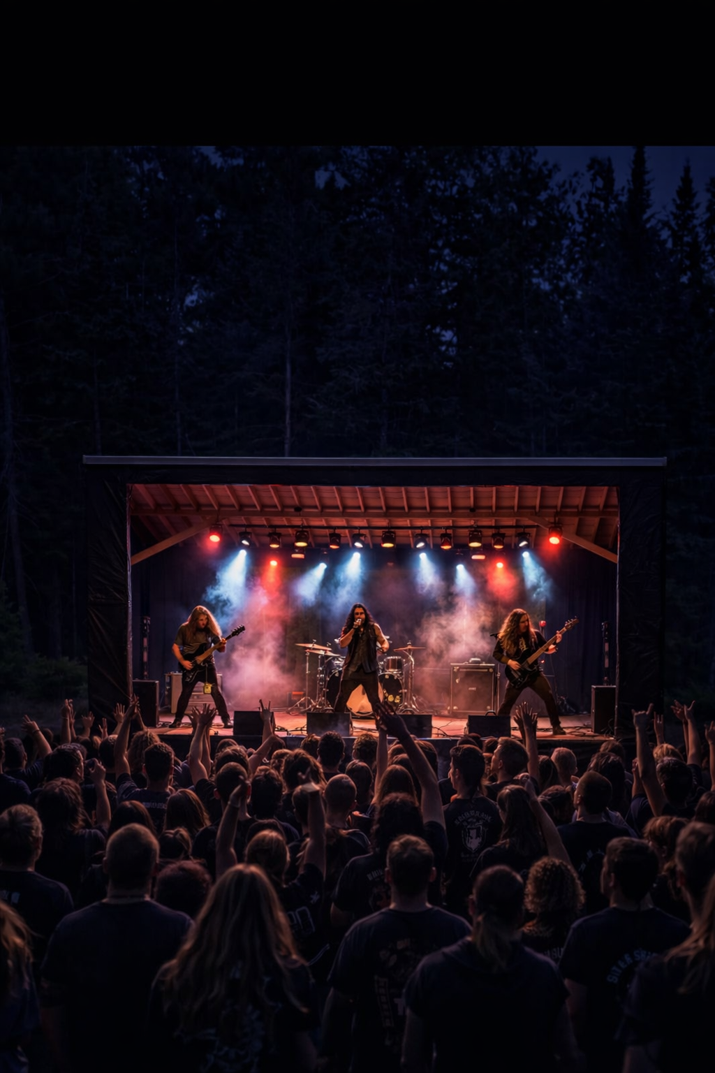 Live metal performance